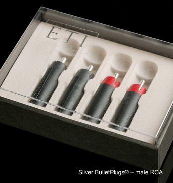 Eichmann Technologies International Pure Silver Bullet Plug- Black Polymer Housing- Pack of 4 photo 1